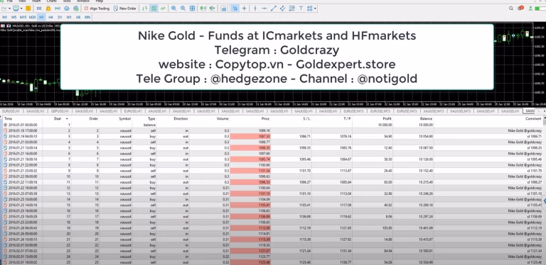 Nike Gold EA MT5 Trade History – Verified XAUUSD Strategy Performance